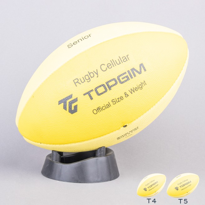 RUGBY BALL TOPGIM CELLULAR RUBBER