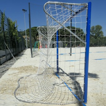 PORTER�A BALONMANO DE PLAYA ALUMINIO REDONDO