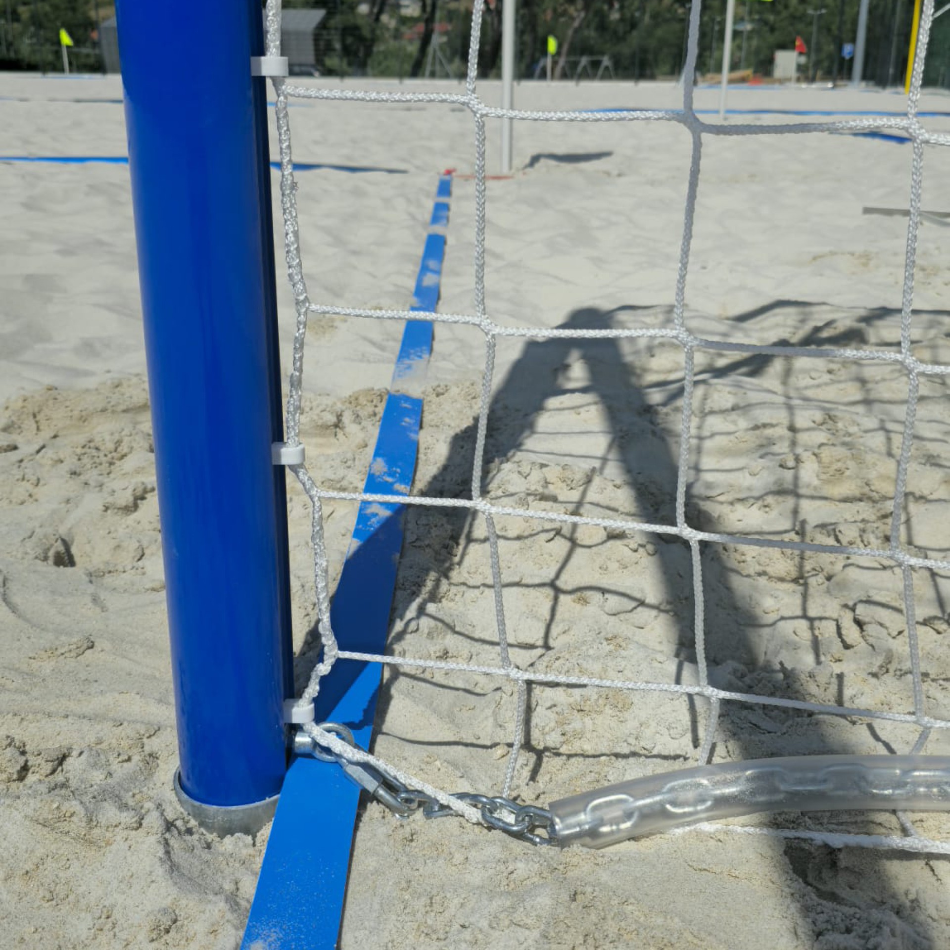 ROUND ALUMINUM BEACH HANDBALL GOAL