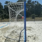 ROUND ALUMINUM BEACH HANDBALL GOAL