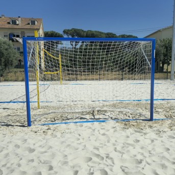 PORTER�A BALONMANO DE PLAYA ALUMINIO REDONDO