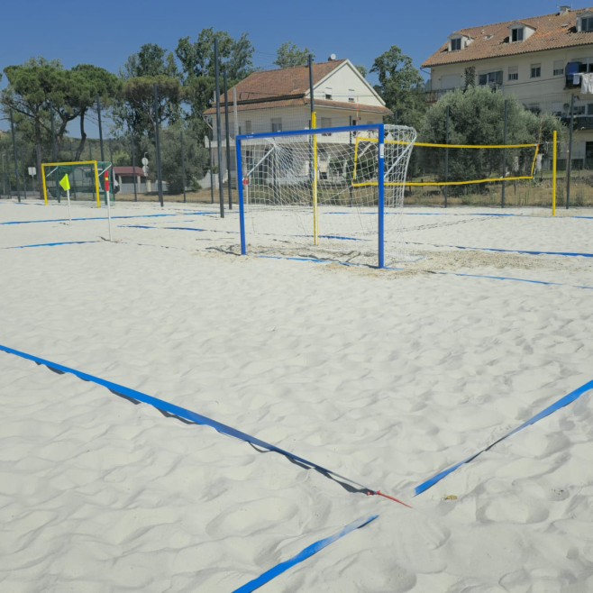 ROUND ALUMINUM BEACH HANDBALL GOAL