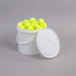 CUBO DE PELOTAS DE TENIS DE CAMPO TOPGIM (36 UNIDADES)