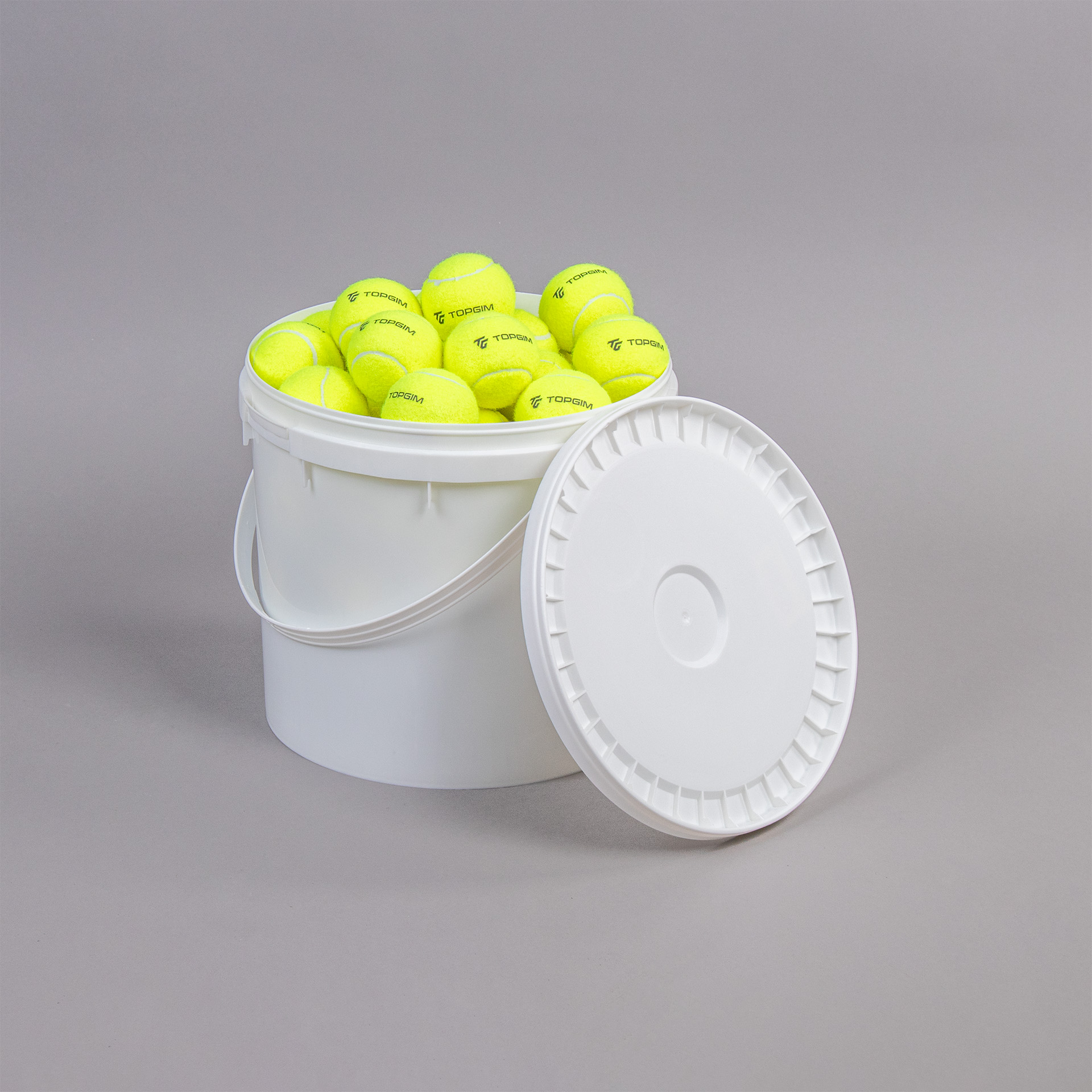 CUBO DE PELOTAS DE TENIS DE CAMPO TOPGIM (36 UNIDADES)