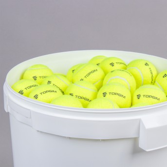 CUBO DE PELOTAS DE TENIS DE CAMPO TOPGIM (36 UNIDADES)